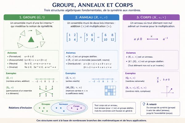 Groupes-anneaux-corps